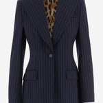 GIACCA MONOPETTO TURLINGTON IN LANA F29QGT FRBDRS8051 DOLCE & GABBANA 