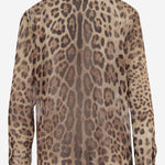CAMICIA IN GEORGETTE CON MOTIVO ANIMALIER F5T27T IS1DYHY13M DOLCE & GABBANA 