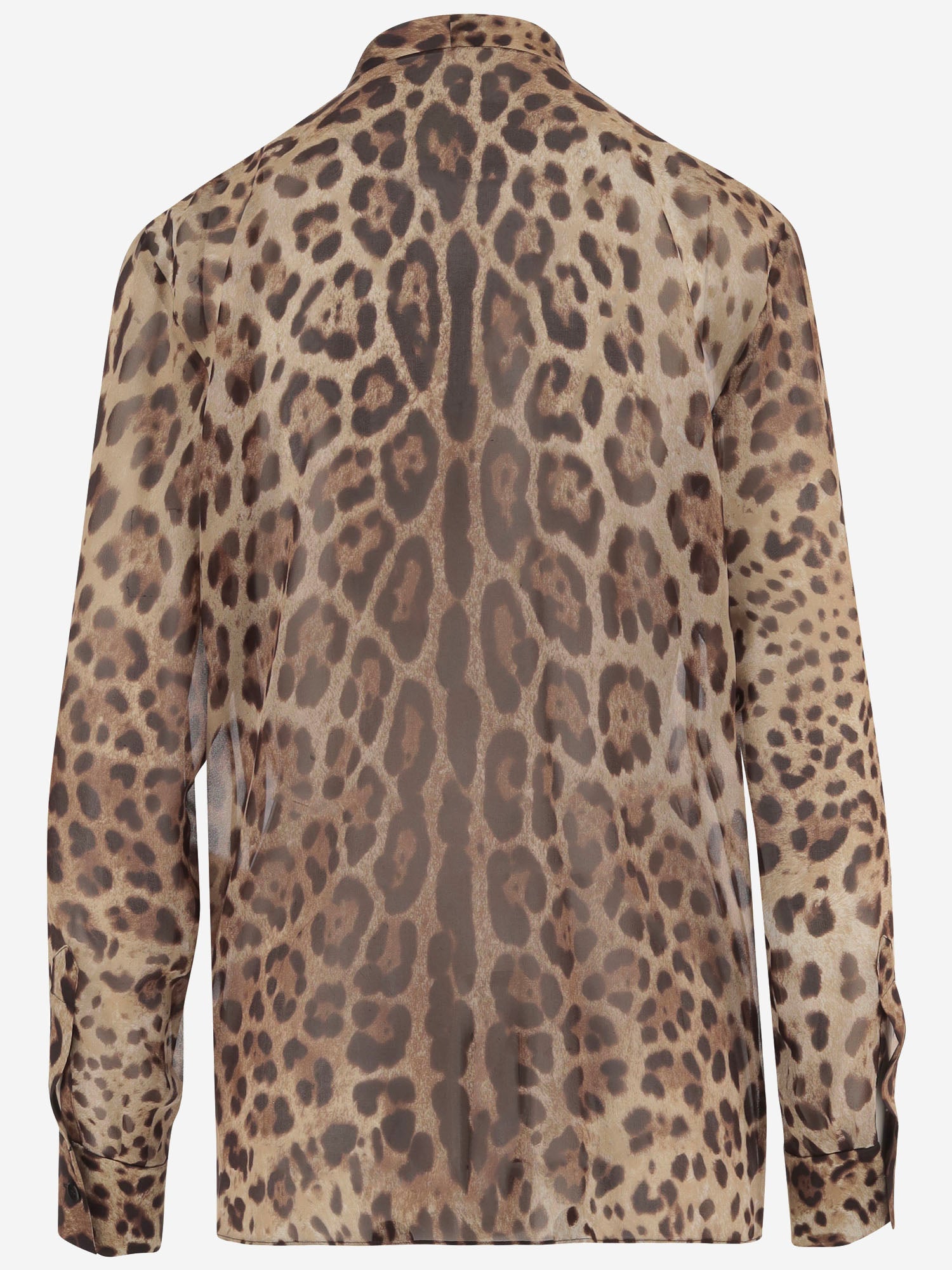 CAMICIA IN GEORGETTE CON MOTIVO ANIMALIER F5T27T IS1DYHY13M DOLCE & GABBANA 