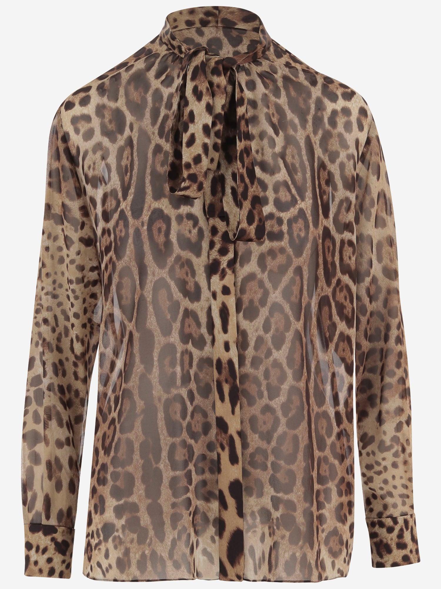 CAMICIA IN GEORGETTE CON MOTIVO ANIMALIER F5T27T IS1DYHY13M DOLCE & GABBANA 