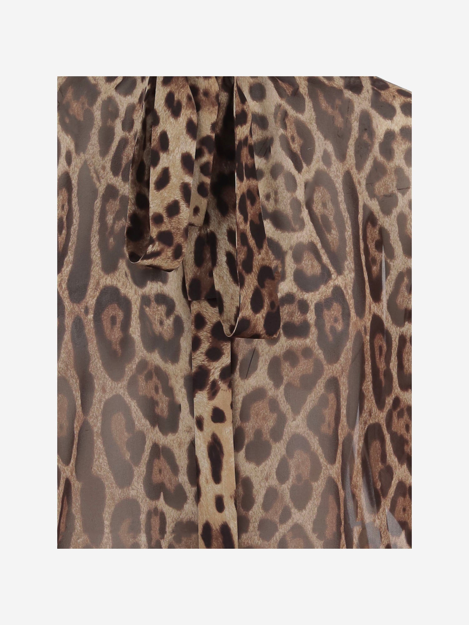 CAMICIA IN GEORGETTE CON MOTIVO ANIMALIER F5T27T IS1DYHY13M DOLCE & GABBANA 