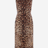 ABITO IN SETA STRETCH CON MOTIVO ANIMALIER F6F4ZT GDCLXHY13M DOLCE & GABBANA 