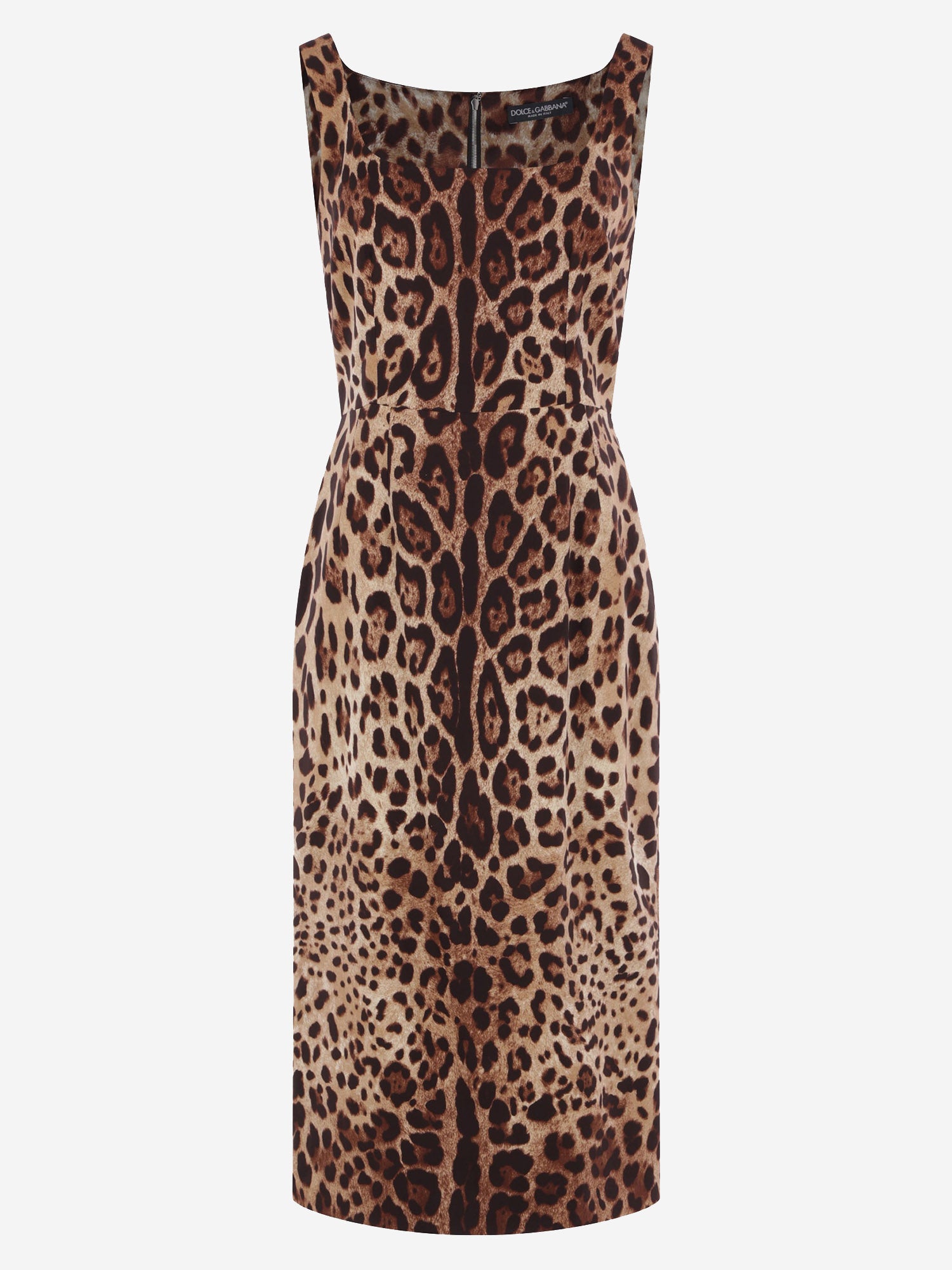 ABITO IN SETA STRETCH CON MOTIVO ANIMALIER F6F4ZT GDCLXHY13M DOLCE & GABBANA 