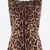 ABITO IN SETA STRETCH CON MOTIVO ANIMALIER F6F4ZT GDCLXHY13M DOLCE & GABBANA 