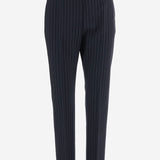 PANTALONI A RIGHE IN LANA STRETCH FTAM2T FRBDRS8051 DOLCE & GABBANA 