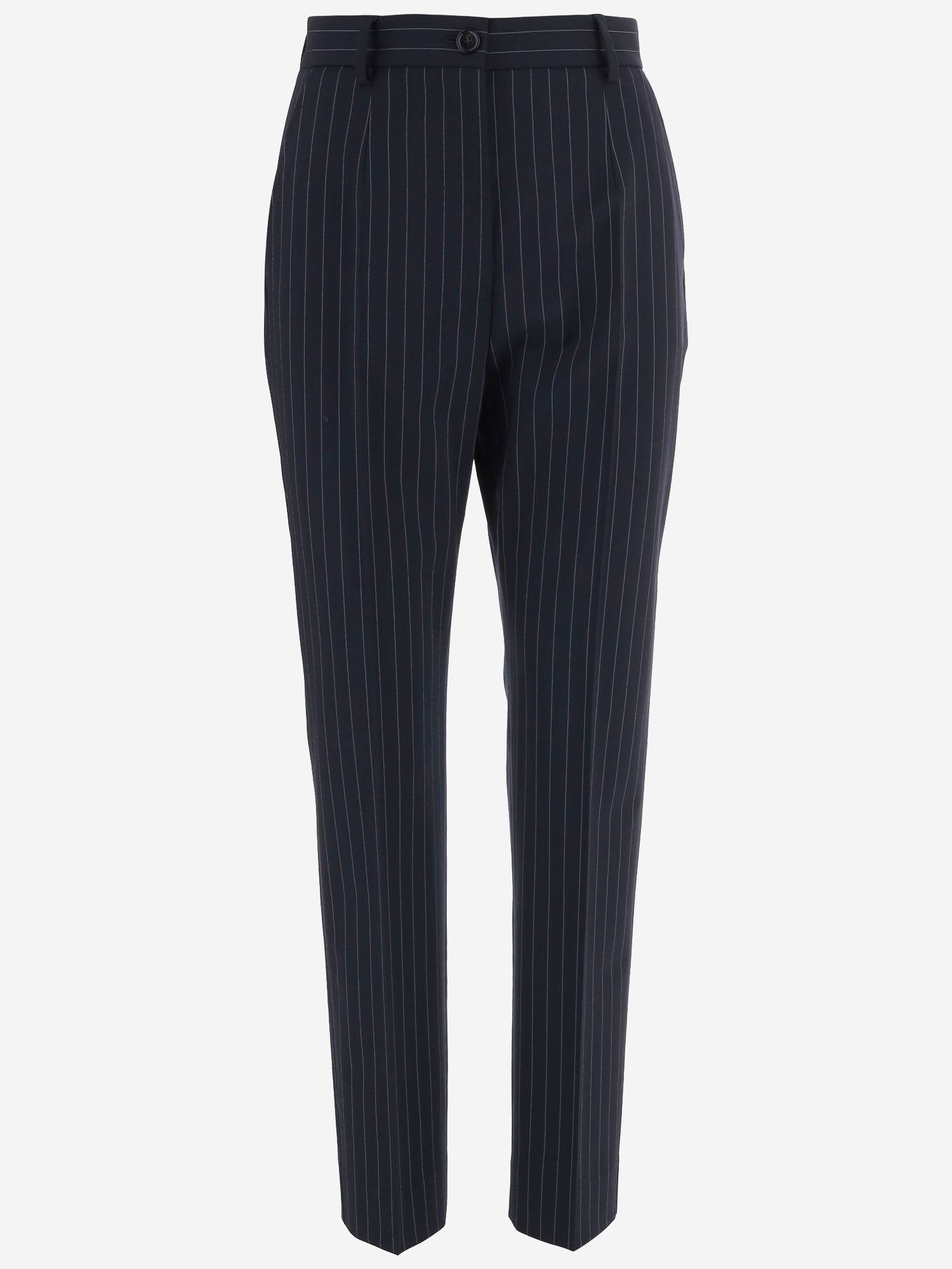 PANTALONI A RIGHE IN LANA STRETCH FTAM2T FRBDRS8051 DOLCE & GABBANA 
