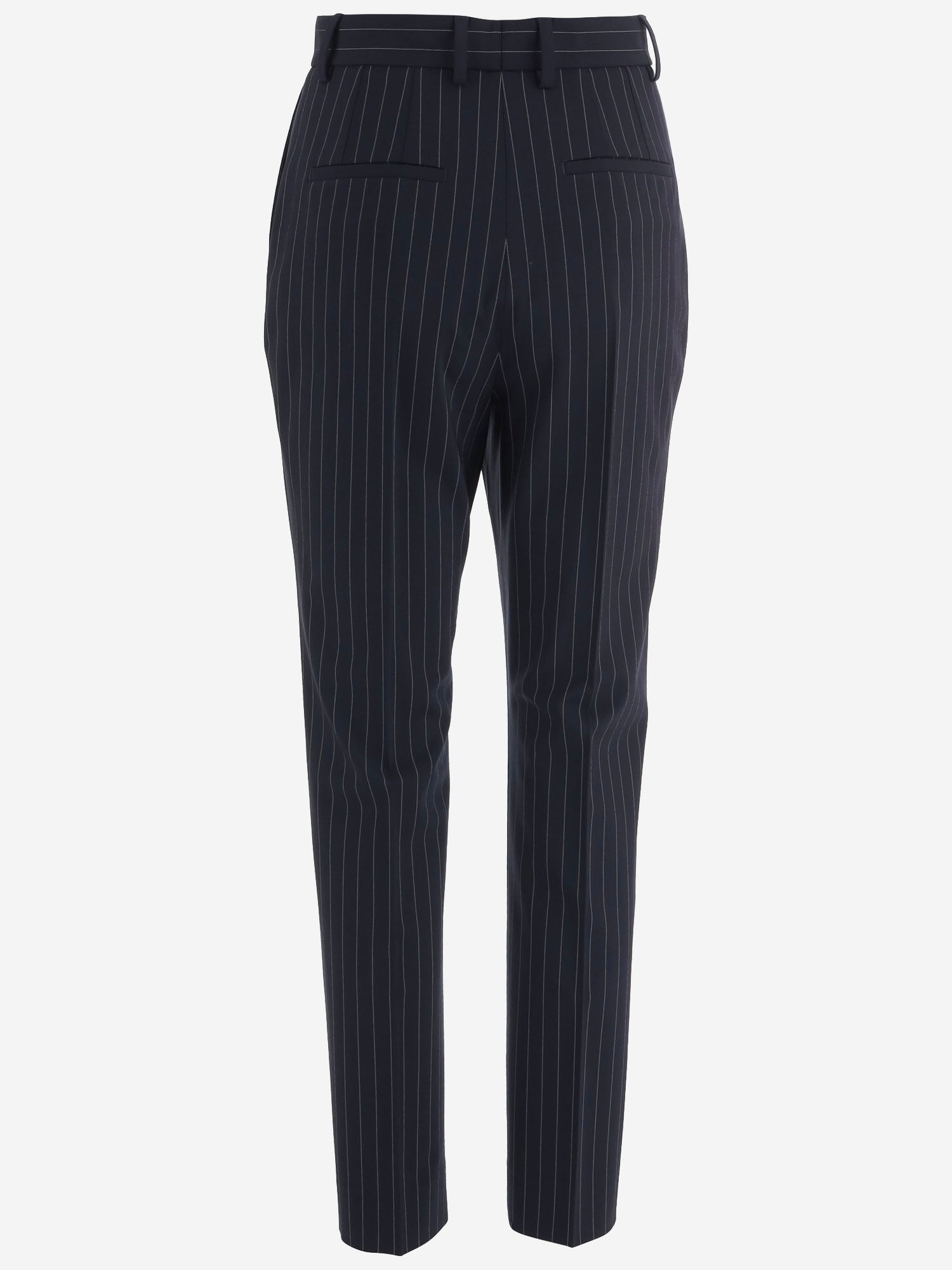 PANTALONI A RIGHE IN LANA STRETCH FTAM2T FRBDRS8051 DOLCE & GABBANA 