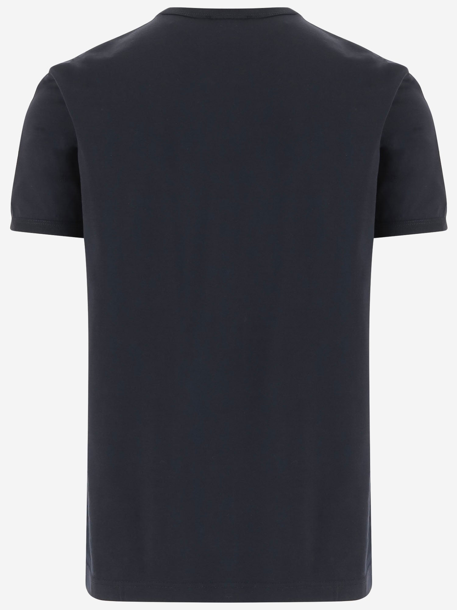 T-SHIRT IN COTONE CON PLACCA G8PV1T G7Q1QB0665 DOLCE & GABBANA 