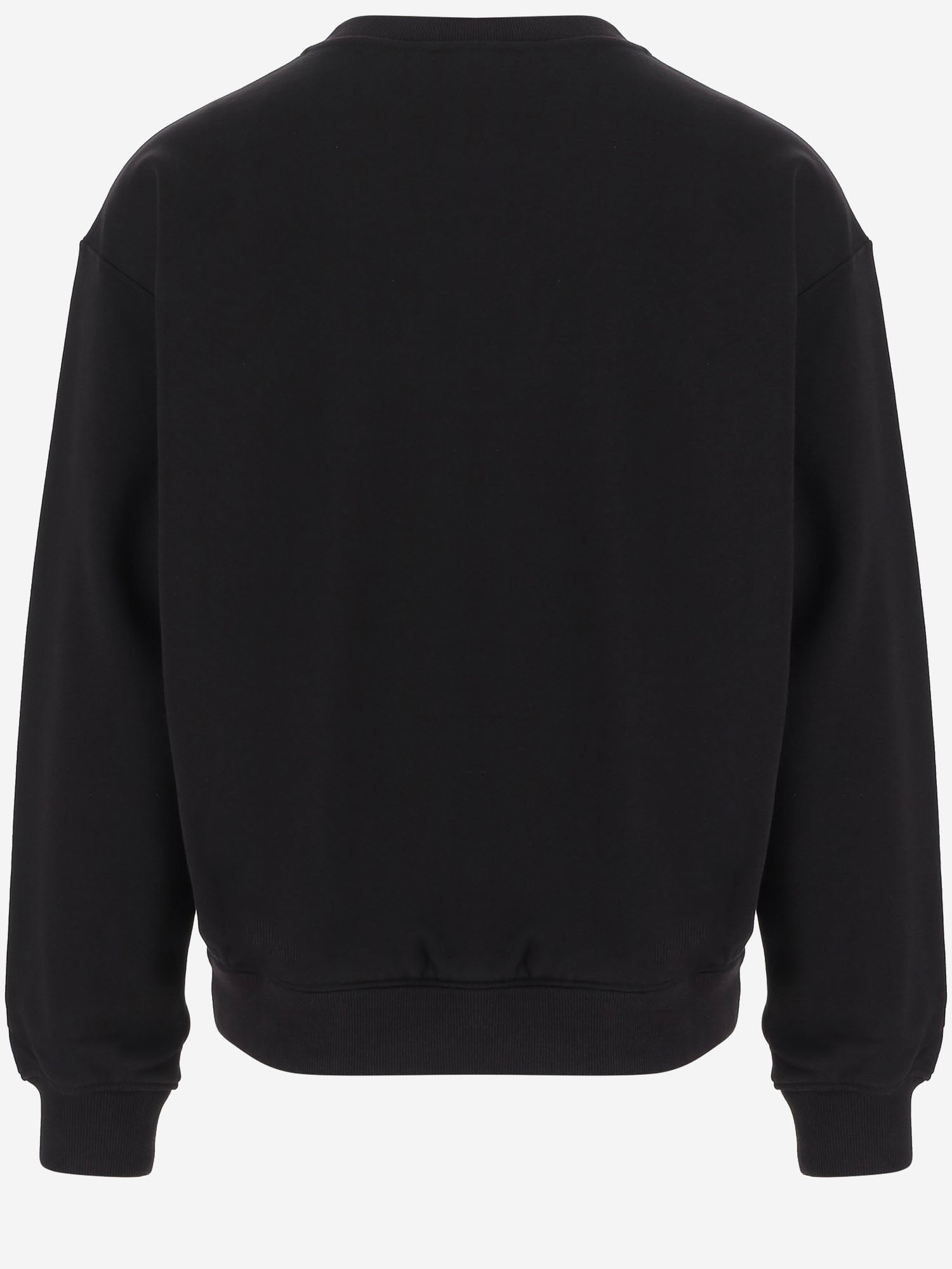 FELPA IN COTONE CON STAMPA LOGO G9AHSZ G7P9MN0000 DOLCE & GABBANA 