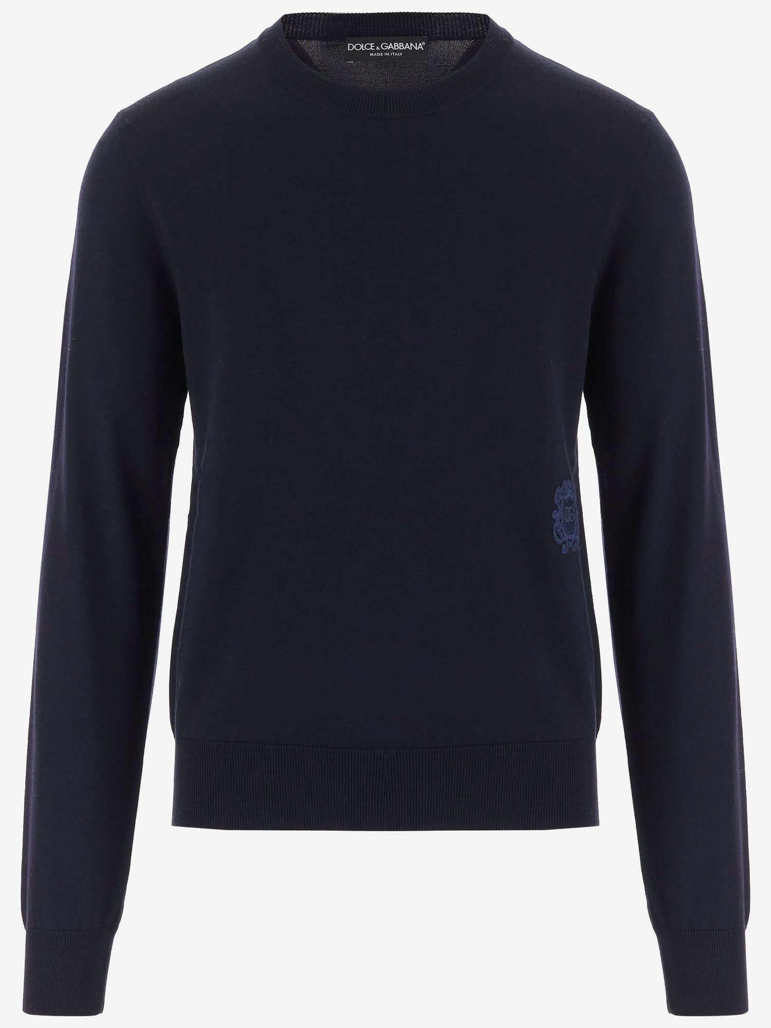 Pullover in lana vergine coin logo GXX24Z JGMLSB0665 DOLCE & GABBANA 