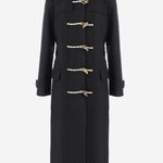 CAPPOTTO IN LANA CON CHIUSURA A LACCETTI 010224 4216900 DRIES VAN NOTEN 