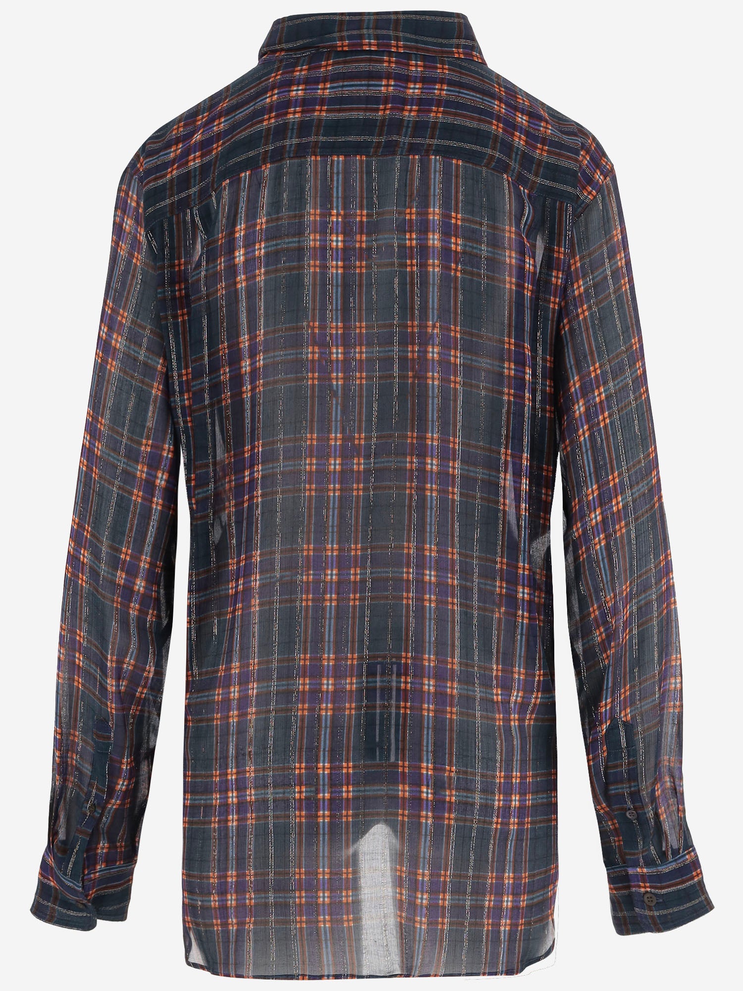 CAMICIA IN MISTO VISCOSA E SETA CON MOTIVO A QUADRI 010705 4272504 DRIES VAN NOTEN 