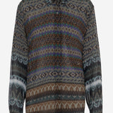 CAMICIA IN VISCOSA CON MOTIVO GEOMETRICO 010706 4017704 DRIES VAN NOTEN 