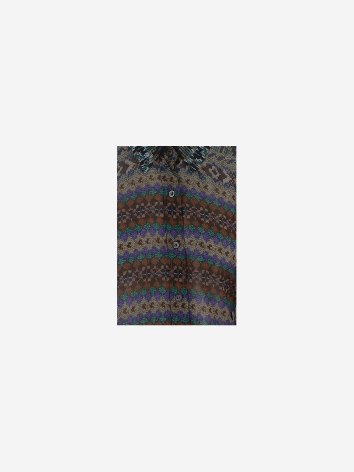 CAMICIA IN VISCOSA CON MOTIVO GEOMETRICO 010706 4017704 DRIES VAN NOTEN 