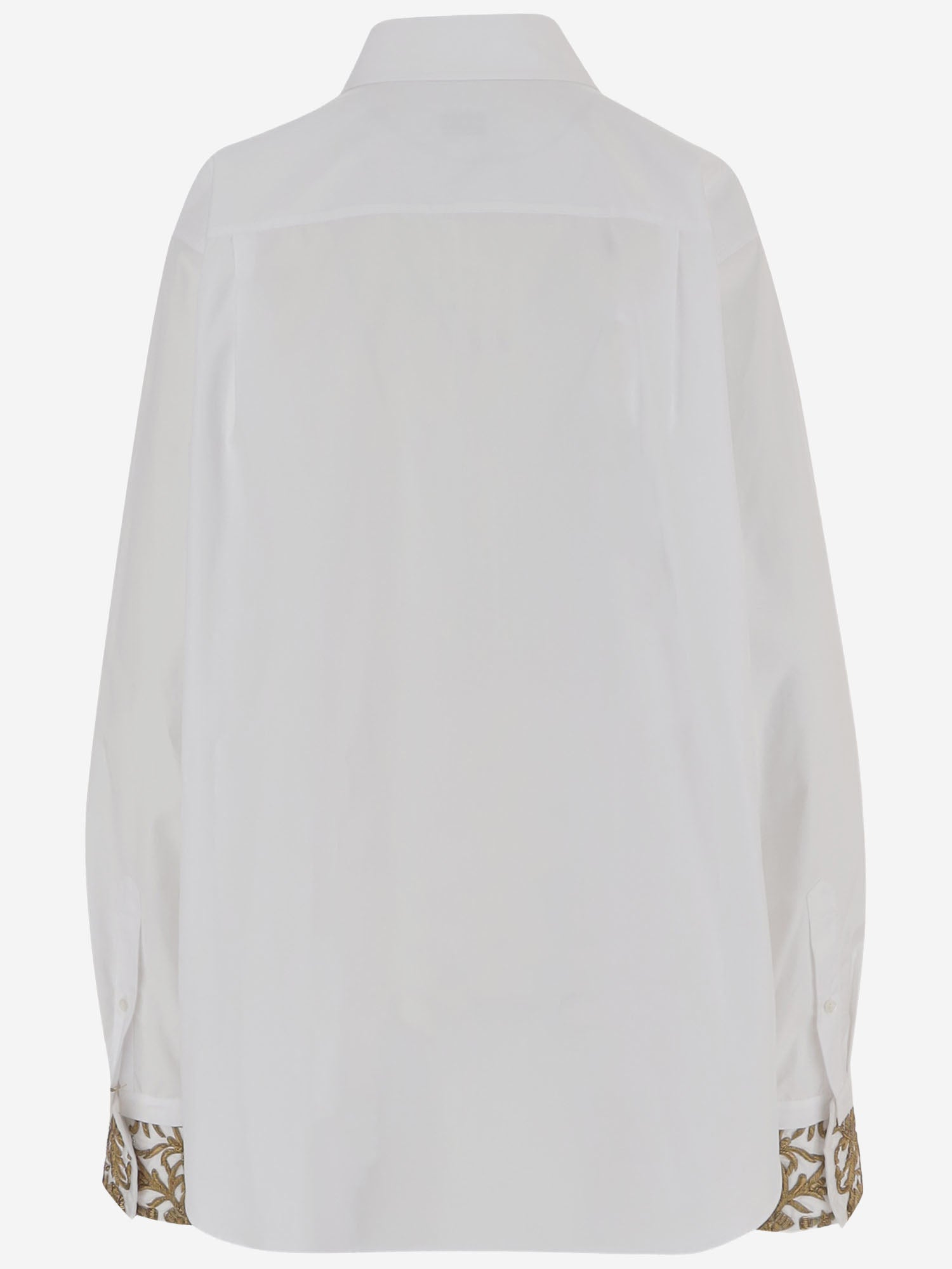 Camicia in cotone con ricami floreali 010740 4314001 DRIES VAN NOTEN 