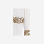 Camicia in cotone con ricami floreali 010740 4314001 DRIES VAN NOTEN 