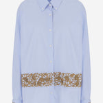 CAMICIA IN COTONE CON RICAMI FLOREALI 010740 4314514 DRIES VAN NOTEN 