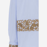 CAMICIA IN COTONE CON RICAMI FLOREALI 010740 4314514 DRIES VAN NOTEN 