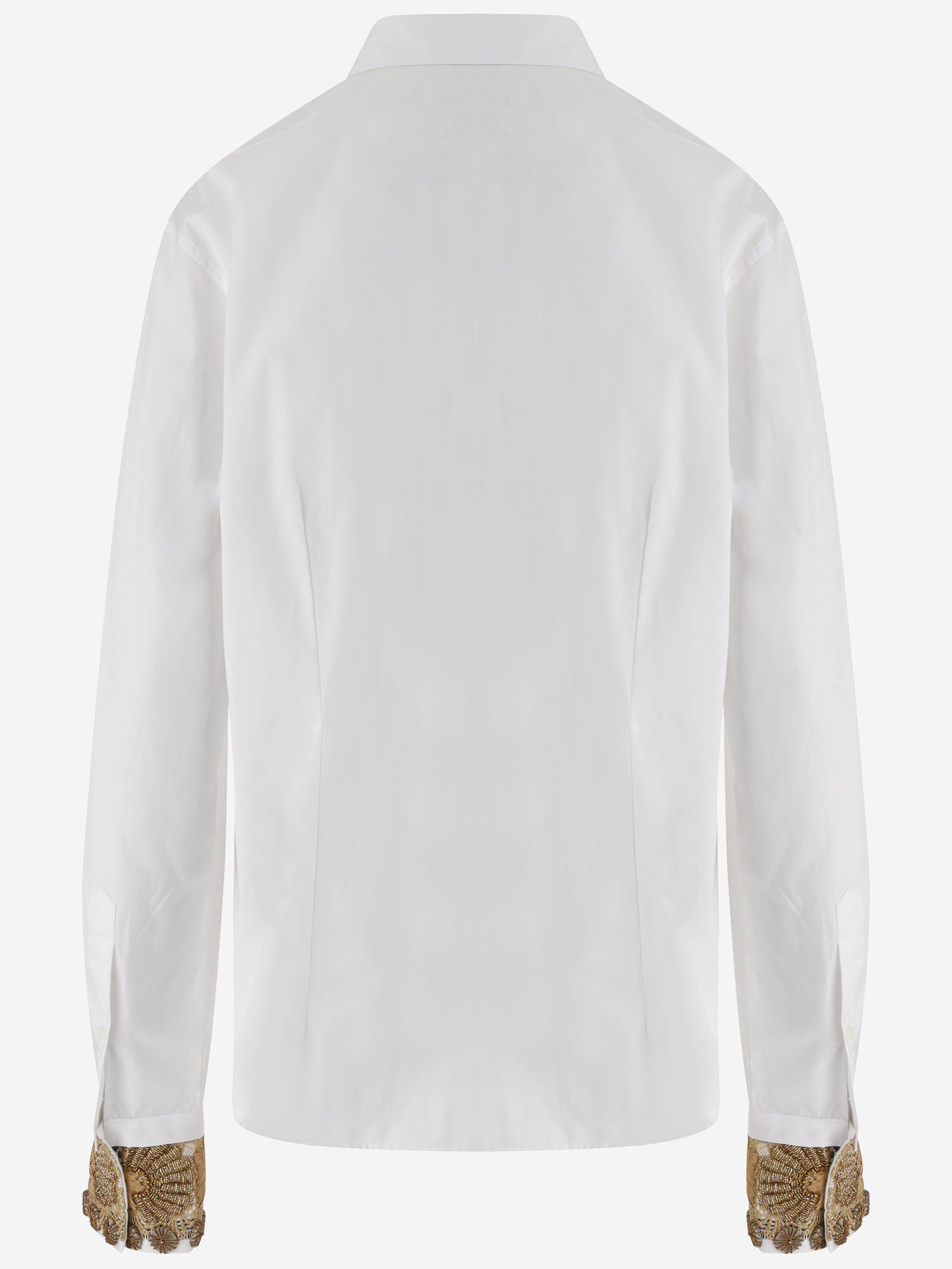 CAMICIA IN COTONE CON DETTAGLIO DECORATIVO AI POLSI 010741 4445001 DRIES VAN NOTEN 