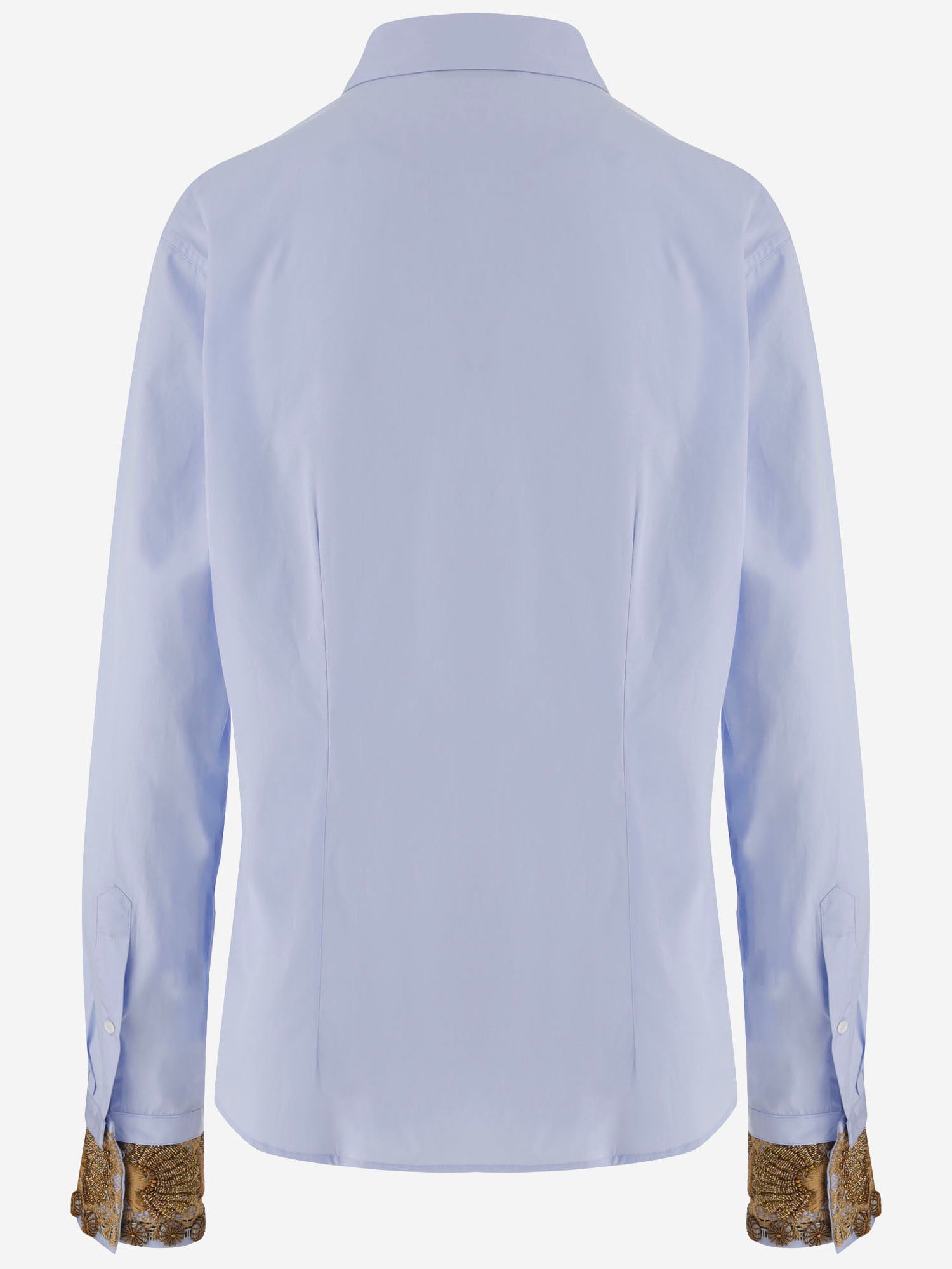 CAMICIA IN COTONE CON DETTAGLIO DECORATIVO AI POLSI 010741 4445514 DRIES VAN NOTEN 