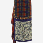 GONNA PAREO IN SETA CON STAMPA FANTASIA 010804 4058976 DRIES VAN NOTEN 