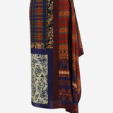 GONNA PAREO IN SETA CON STAMPA FANTASIA 010804 4058976 DRIES VAN NOTEN 