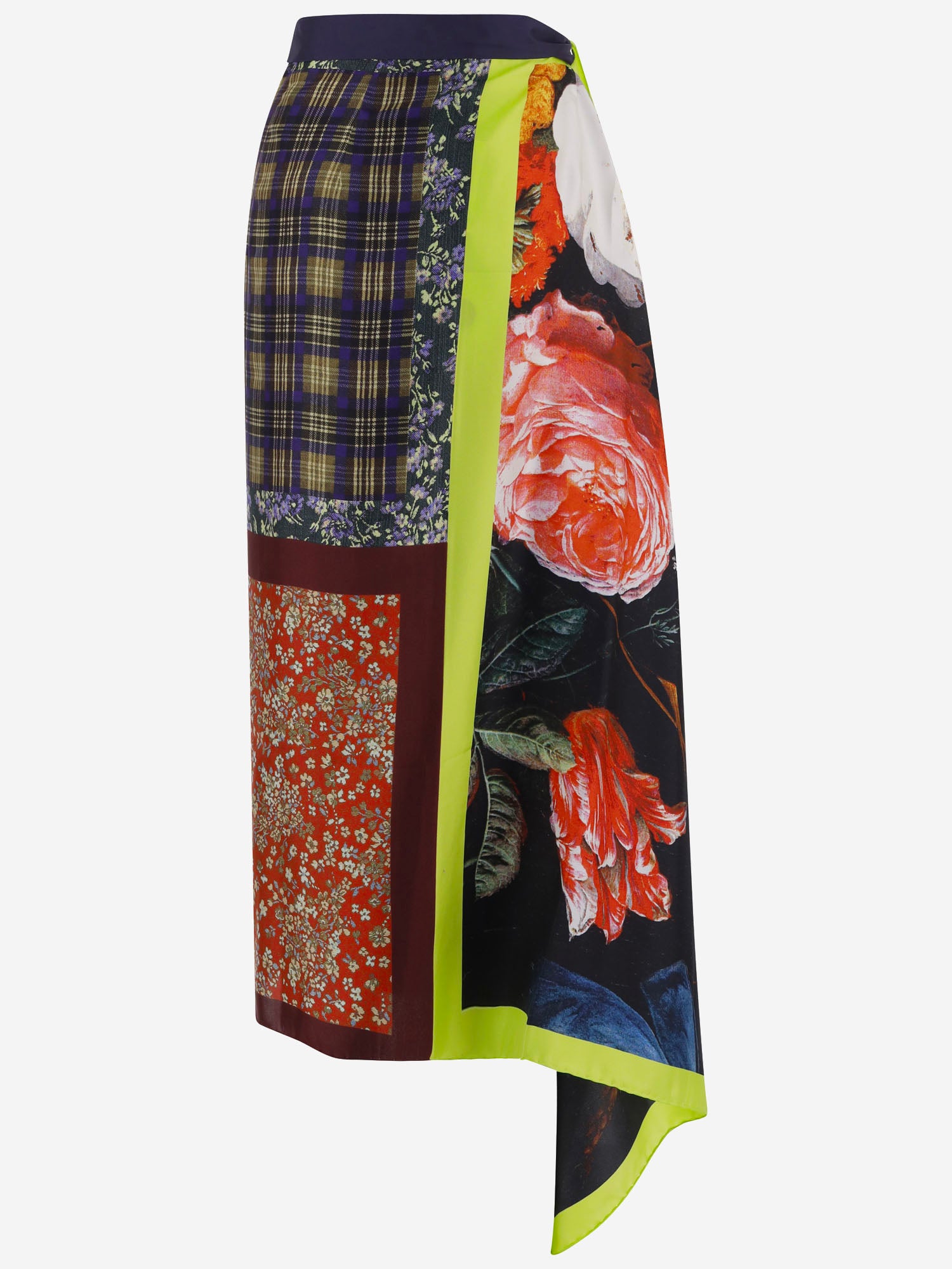 GONNA PAREO IN SETA CON STAMPA FANTASIA 010804 4058978 DRIES VAN NOTEN 