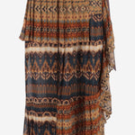 GONNA PLISSETTATA IN VISCOSA CON MOTIVO ETNICO 010805 4017701 DRIES VAN NOTEN 