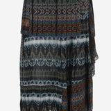 GONNA PLISSETTATA IN VISCOSA CON MOTIVO ETNICO 010805 4017704 DRIES VAN NOTEN 