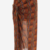 GONNA IN VISCOSA CON DRAPPEGGIO LATERALE 010821 4111353 DRIES VAN NOTEN 