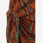 GONNA IN VISCOSA CON DRAPPEGGIO LATERALE 010821 4111353 DRIES VAN NOTEN 