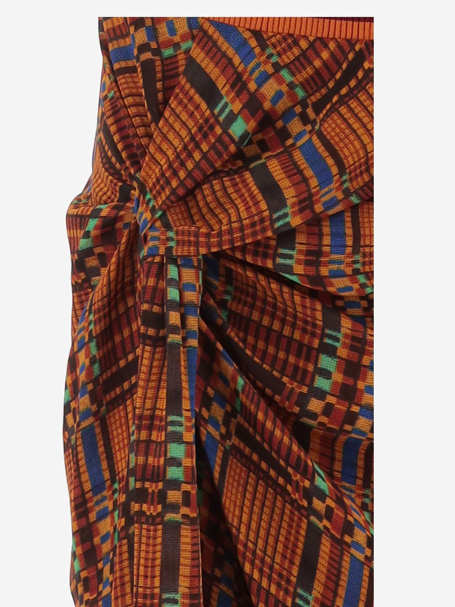GONNA IN VISCOSA CON DRAPPEGGIO LATERALE 010821 4111353 DRIES VAN NOTEN 