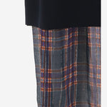 GONNA CON PANNELLO TRASPARENTE A QUADRI 010828 4210509 DRIES VAN NOTEN 