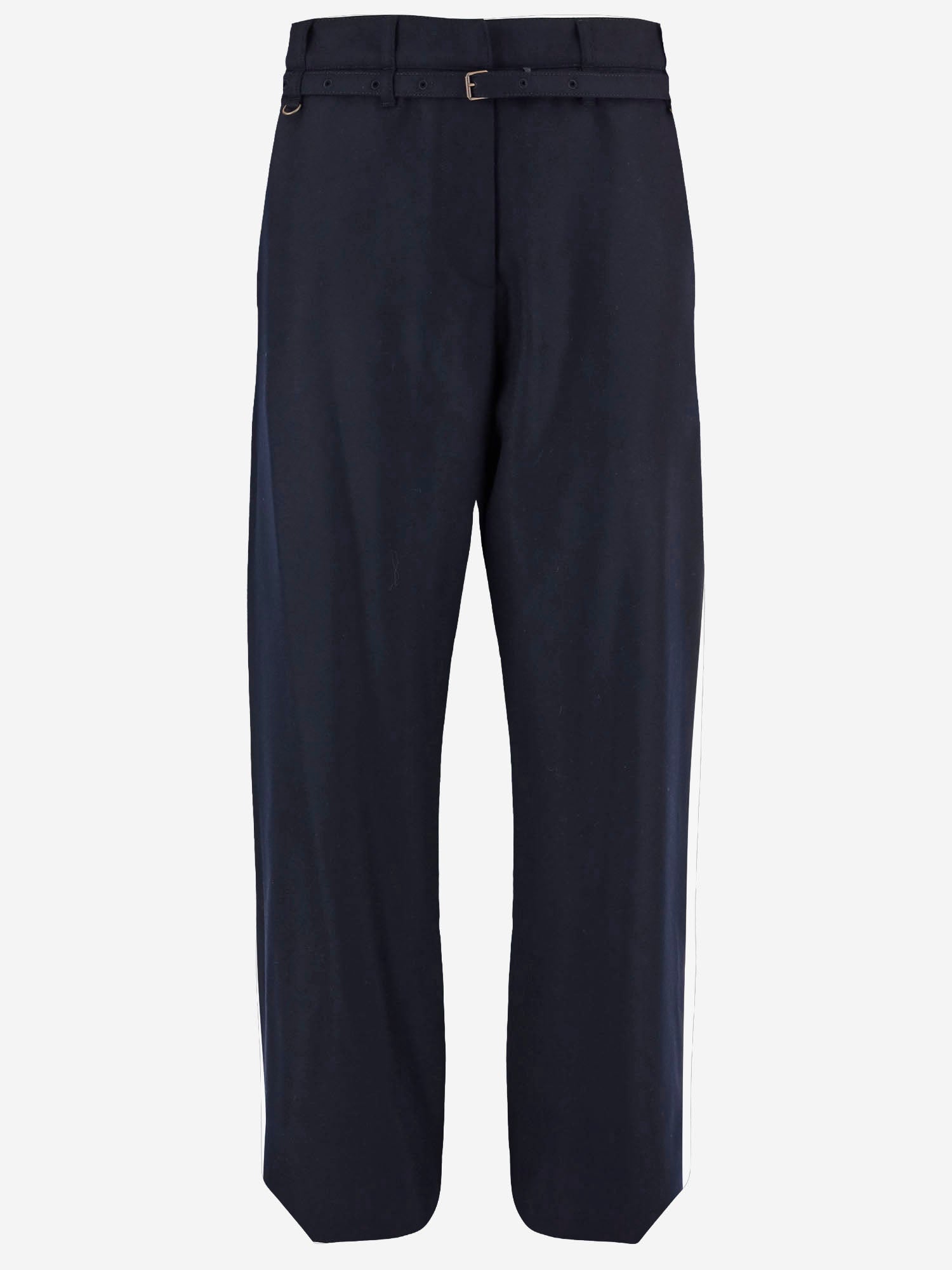 PANTALONI IN LANA CON CINTURA 010912 4220509 DRIES VAN NOTEN 