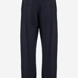 PANTALONI IN LANA CON CINTURA 010912 4220509 DRIES VAN NOTEN 