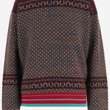 MAGLIONE IN CASHMERE E LANA CON MOTIVO GEOMETRICO 011209 4758355 DRIES VAN NOTEN 