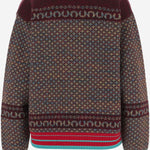 MAGLIONE IN CASHMERE E LANA CON MOTIVO GEOMETRICO 011209 4758355 DRIES VAN NOTEN 