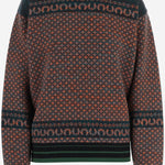 MAGLIONE IN CASHMERE E LANA CON MOTIVO GEOMETRICO 011209 4758605 DRIES VAN NOTEN 