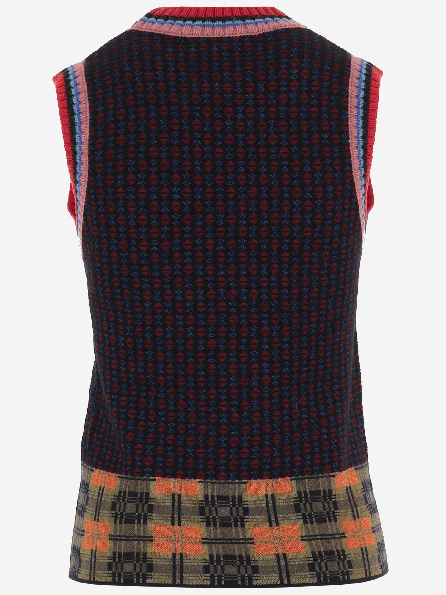 GILET IN MISTO LANA CON MOTIVO GEOMETRICO 011235 4762359 DRIES VAN NOTEN 