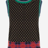 GILET IN MISTO LANA CON MOTIVO GEOMETRICO 011235 4762900 DRIES VAN NOTEN 