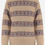 MAGLIONE IN MISTO LANA CON MOTIVO A RIGHE 011241 4755005 DRIES VAN NOTEN 