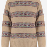MAGLIONE IN MISTO LANA CON MOTIVO A RIGHE 011241 4755005 DRIES VAN NOTEN 