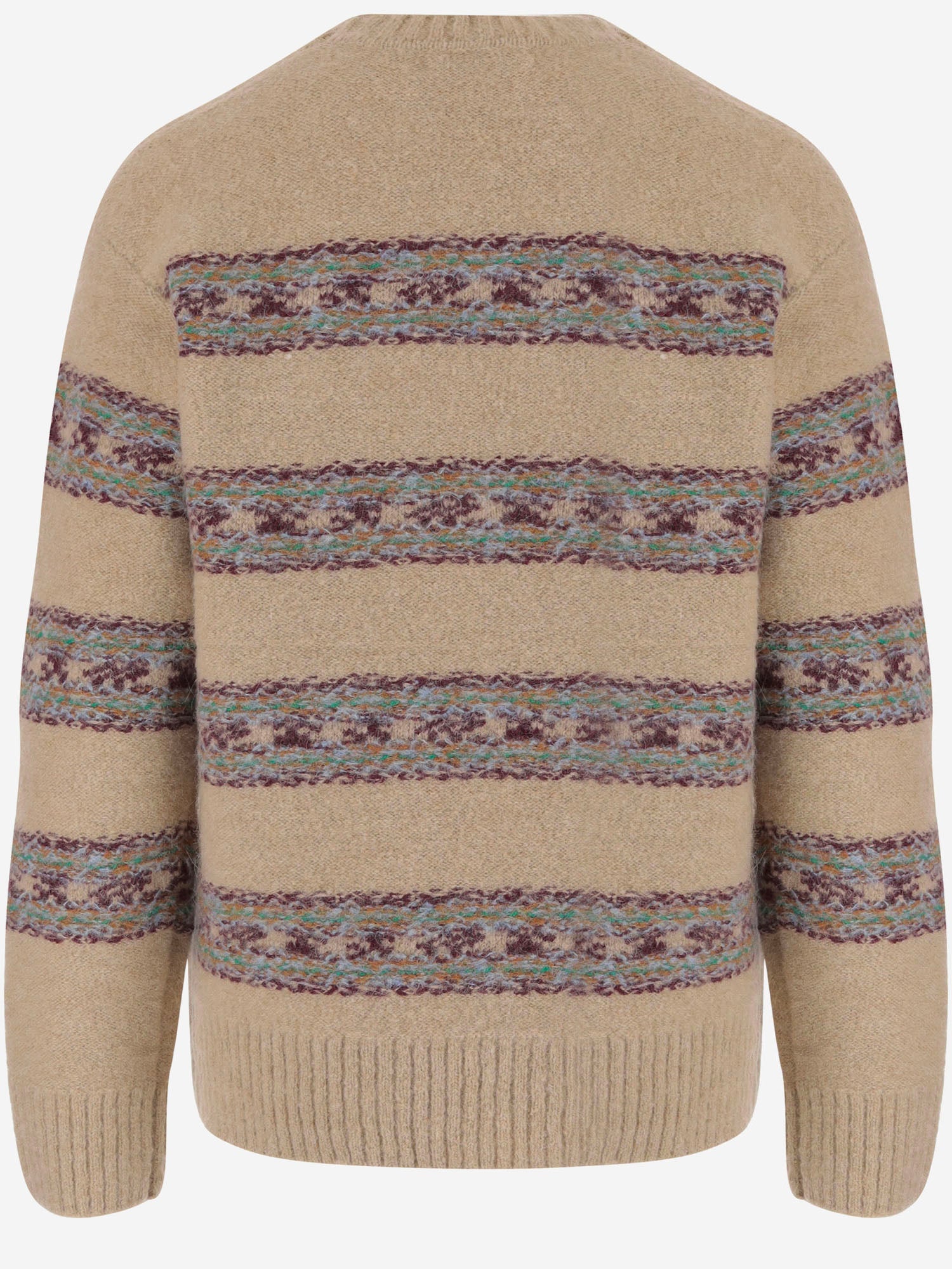 MAGLIONE IN MISTO LANA CON MOTIVO A RIGHE 011241 4755005 DRIES VAN NOTEN 