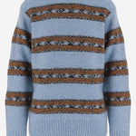 MAGLIONE IN MISTO LANA CON MOTIVO A RIGHE 011241 4755514 DRIES VAN NOTEN 