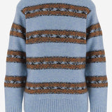 MAGLIONE IN MISTO LANA CON MOTIVO A RIGHE 011241 4755514 DRIES VAN NOTEN 