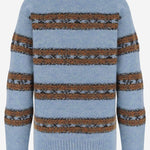 MAGLIONE IN MISTO LANA CON MOTIVO A RIGHE 011241 4755514 DRIES VAN NOTEN 