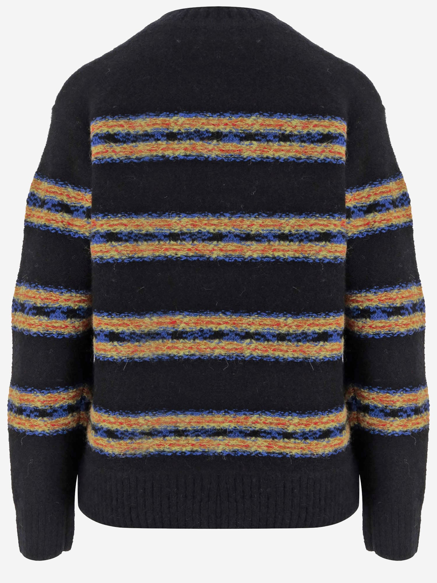 MAGLIONE IN MISTO LANA CON MOTIVO A RIGHE 011241 4755900 DRIES VAN NOTEN 