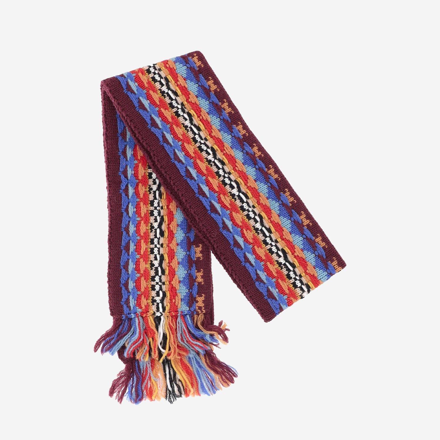 SCIARPA IN LANA CON MOTIVO FANTASIA 012207 4761359 DRIES VAN NOTEN 