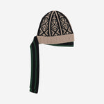 CAPPELLO IN LANA CON MOTIVO GEOMETRICO E FASCIA A CONTRASTO 012211 4761106 DRIES VAN NOTEN 