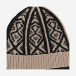 CAPPELLO IN LANA CON MOTIVO GEOMETRICO E FASCIA A CONTRASTO 012211 4761106 DRIES VAN NOTEN 